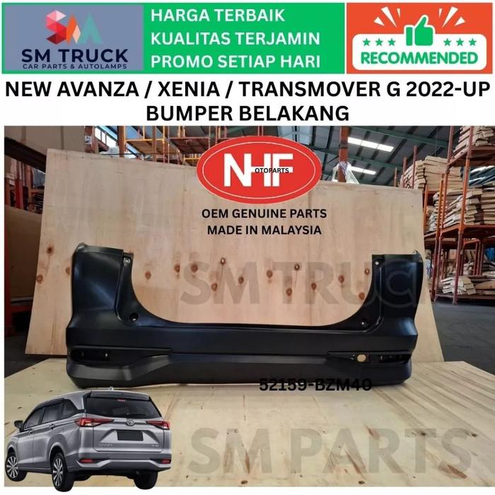 Jual (ORI NHF MALAYSIA) REAR BUMPER BEMPER BELAKANG NEW AVANZA XENIA ...