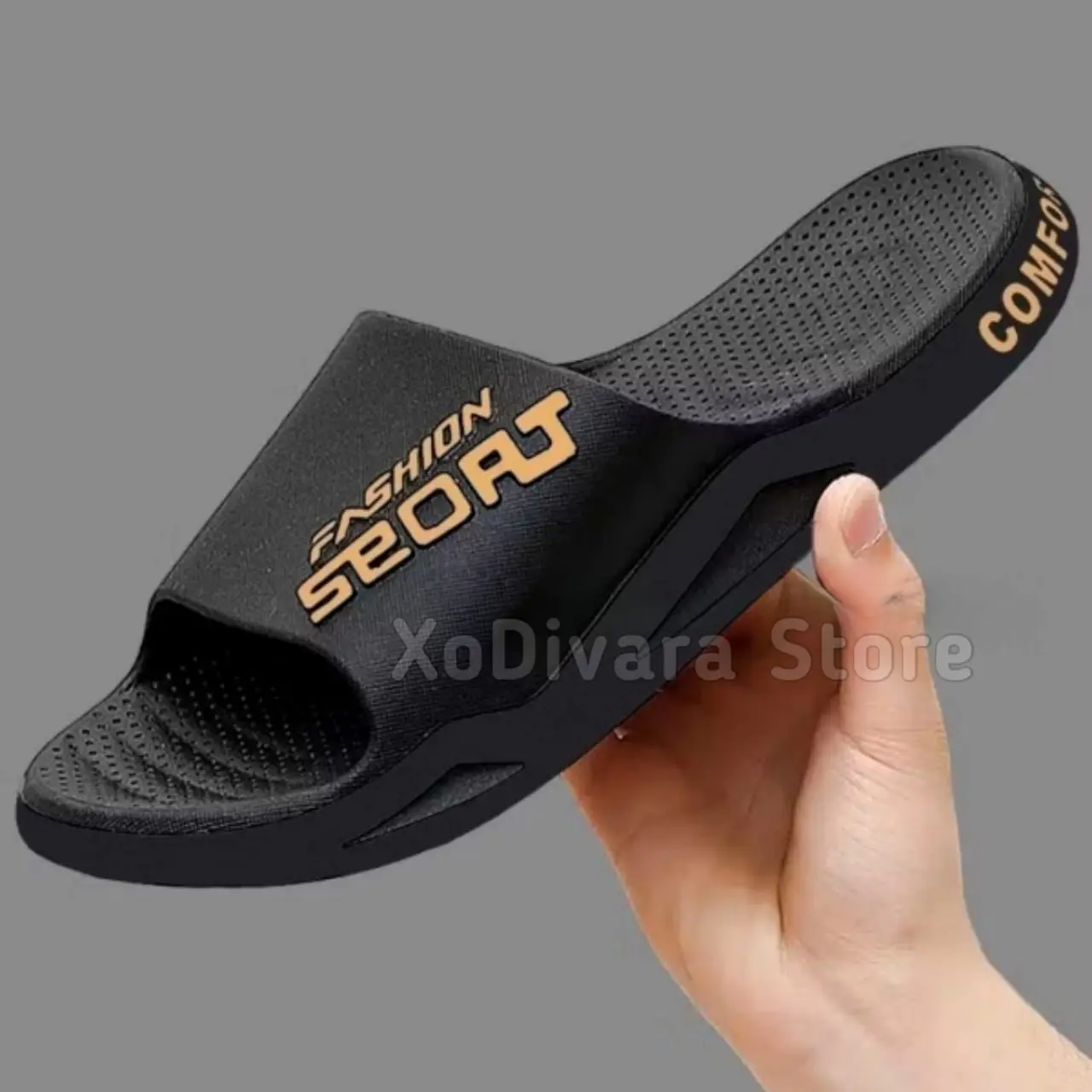Sandal Slip-On Pria Dewasa Sendal Jepit Selop Unisex Pria Wanita Import Trendy Kekinian