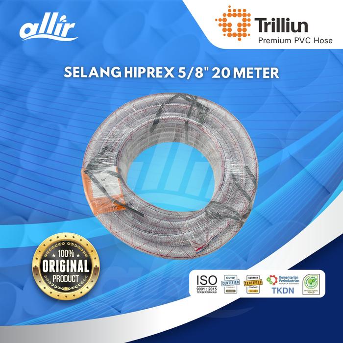 Gambar Allir - Selang Trilliun Hiprex 5/8" 20 Meter – Kuat, Transparan, Tahan Tekanan Tinggi dari Allir Indonesia Kota Bandung Tokopedia