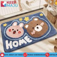 Gambar KEEP MAJU Keset Lantai Penyerap Kamar Mandi Keset Kamar Tidur Mewah Keset Kaki Anti Selip Keset Pintu Kamar Mandi - Beruang Lucu【40*60】 dari Keepmaju karpet official Kota Tangerang 1 Tokopedia