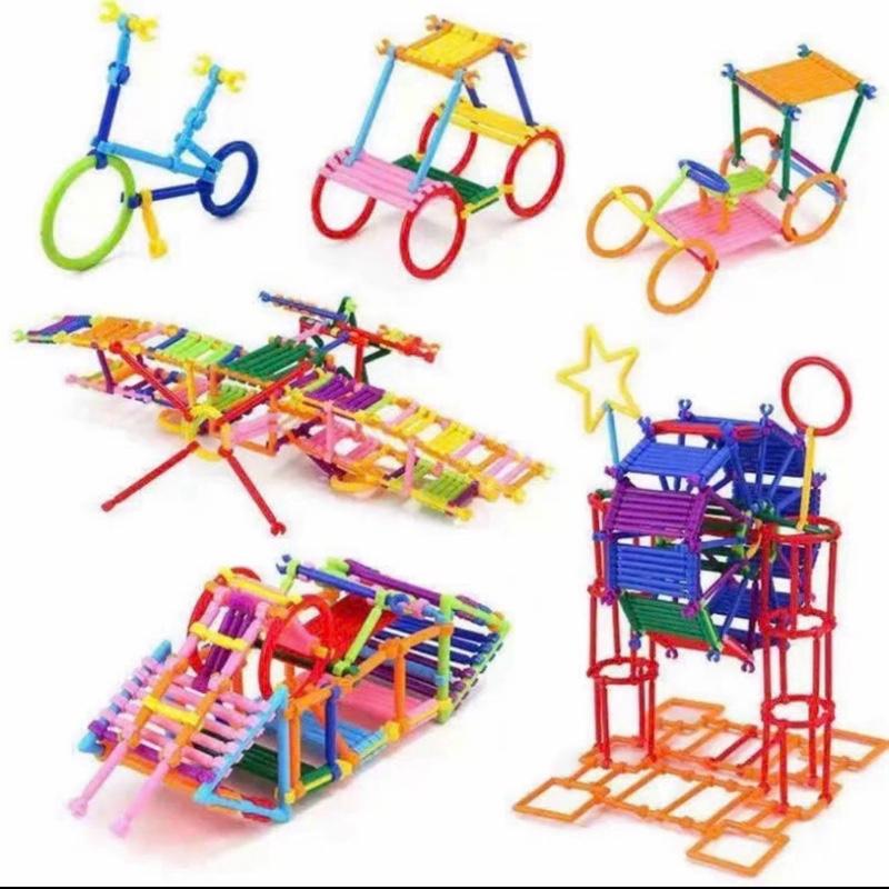 Đồ Chơi Lắp Ghép Xếp Hình Que 3D Sáng Tạo Đồ Chơi Sáng Tạo Thông Minh Cho Bé,…