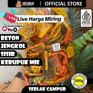 【LIVE】500gram - SiCudla SEBLAK CAMPUR - [ SEBLAK BETON - SEBLAK ASBES - SEBLAK SISIR - SEBLAK KERUPUK MIE] RENYAH - PEDAS CHILI OIL