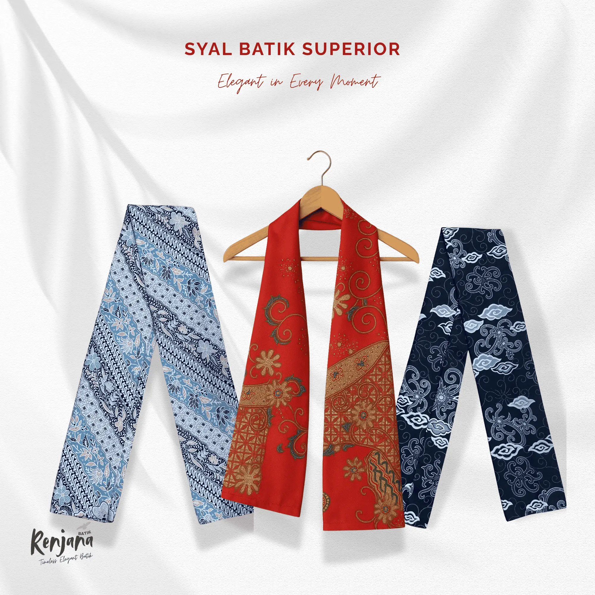 "Syal Batik Superior cocok untuk acara formal maupun santai. Desain elegan, bahan nyaman, dan mudah dipadukan untuk berbagai gaya.