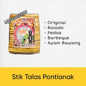 Stik Talas / Stick Talas / Bu Si / Busi / Snack Talas MC dan ASEN - Pontianak
