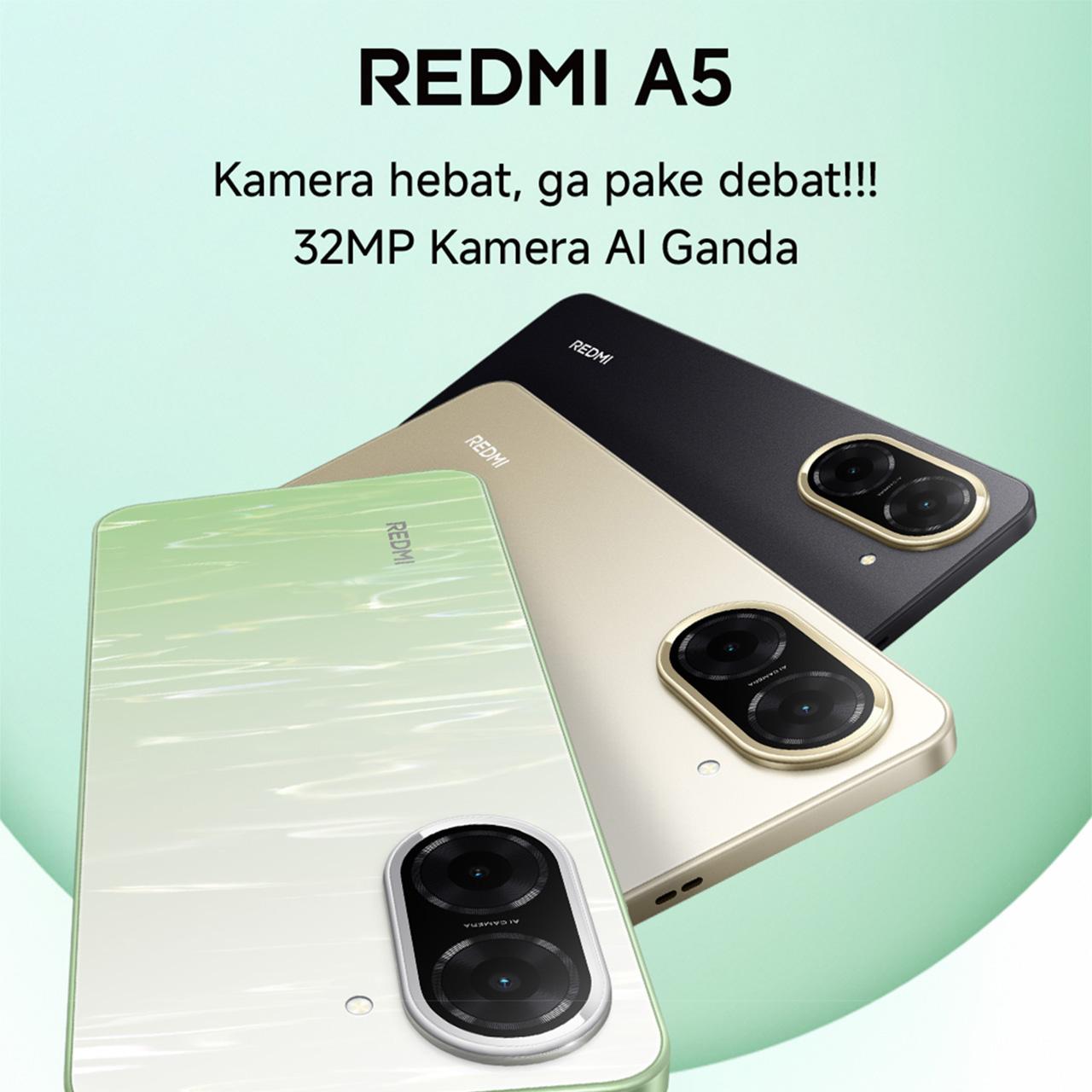 Xiaomi Redmi A5 (4+4GB*/128GB) Kamera hebat 32MP | Desain memikat 6.88"display | Baterai kuat 5200mAh | Octa-Core prosesor anti lemot [Official Store]