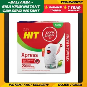 Electric Wall Plug Mosquito Repellent Obat Nyamuk HIT Elektrik Steker Obat Anti Nyamuk Elektrik Apple Hit Good Knight Xpress Set - Obat Nyamuk Elektrik - Bunuh Nyamuk Penyebab Demam Berdarah (DBD)