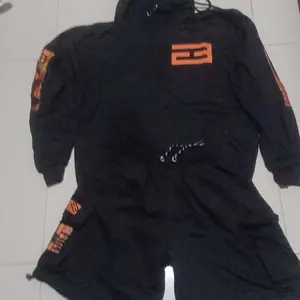 One Set Hoodie & Cargo Erito ejji - Tech Setelan Berbahan Kain Fleece Lembut Adem Size M-XXL