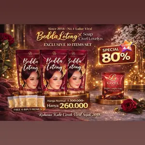 TREATMENT OWNER 10ITEMS Sultan – Lulur Bedda Lotong 3PCS  + 1 Pcs Sabun Bright Complex 10% niacinamide - Free BIPUT 6 Bungkus -CIVEL LOVELYN