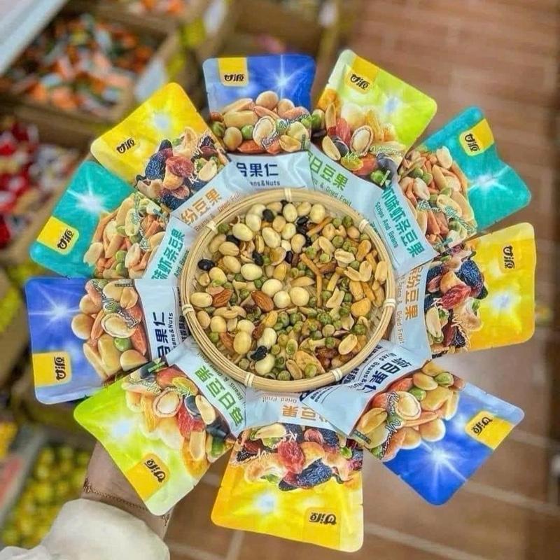 [Combo 32 gói] Tặng Bánh, Hạt Mix Dinh Dưỡng GANYUAN,Ngũ Cốc Mix Trái Cây Sấy Giòn