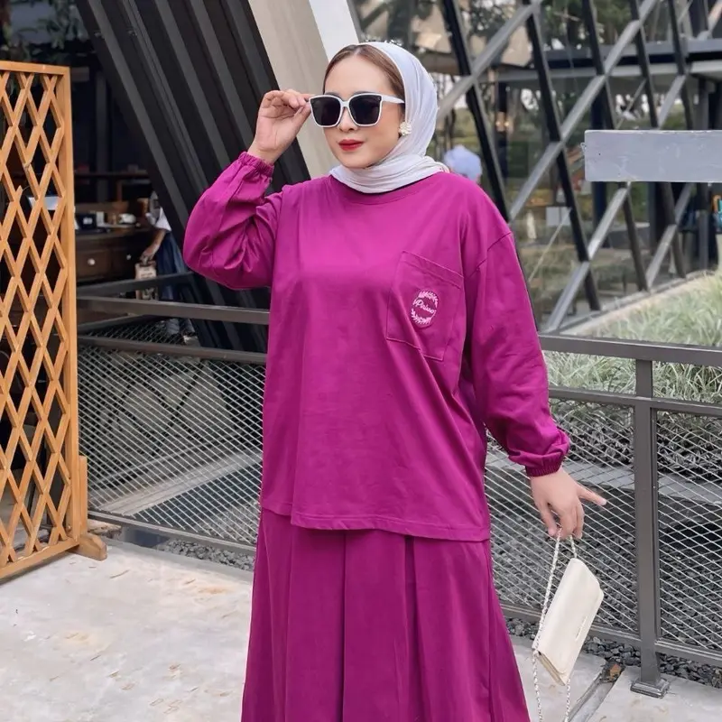 Setelan Rok Wanita Dewasa  DM3 Cloth Bahan Katun Combed 8