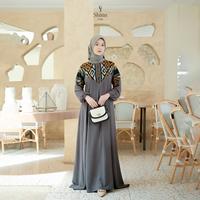 Gambar Shirin Zein - Gamis Trend 2026 Model Baru Elegan Motif Tenun Dress Nura - Grey, XXL dari Shirin Zein Store Kab. Pati 2 Tokopedia