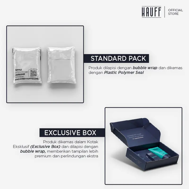 HAUFF OIL & ACNE COMPLETE PACKAGE | Paket Lengkap Skincare Pria | Anti Jerawat | Mengangkat Kotoran & Minyak Berlebih | Menghilangkan Komedo | Mencerahkan Wajah Kusam | Charcoal, Niacinamide, Alpha Arbutin, Acid Complex, 10-Fruit Extract Complex 8