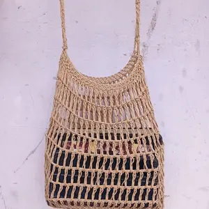 noken jaring wanita / laki laki Selempang Kulit