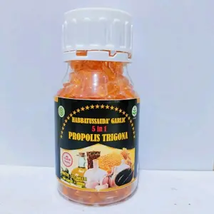 Habbatusauda Garlic 5 in 1 – Black Seed, Propolis Trigona, Zaitun, Bidara & Bawang | Softgel Premium