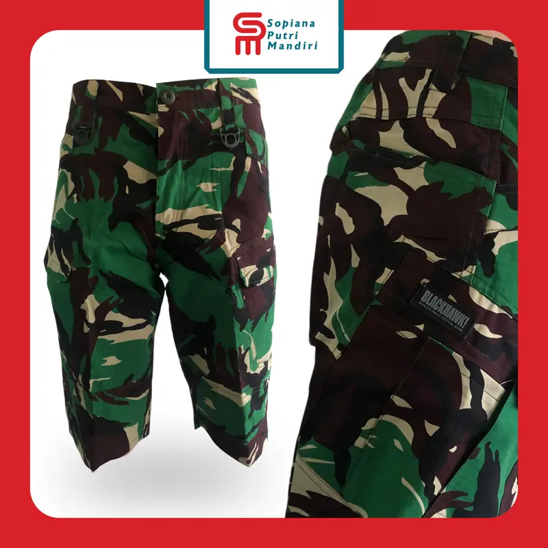 Celana Blackhawk Pendek Loreng Malvinas | Celana Pendek outdoor | Celana 3/4 loreng Bahan Ripstop 0