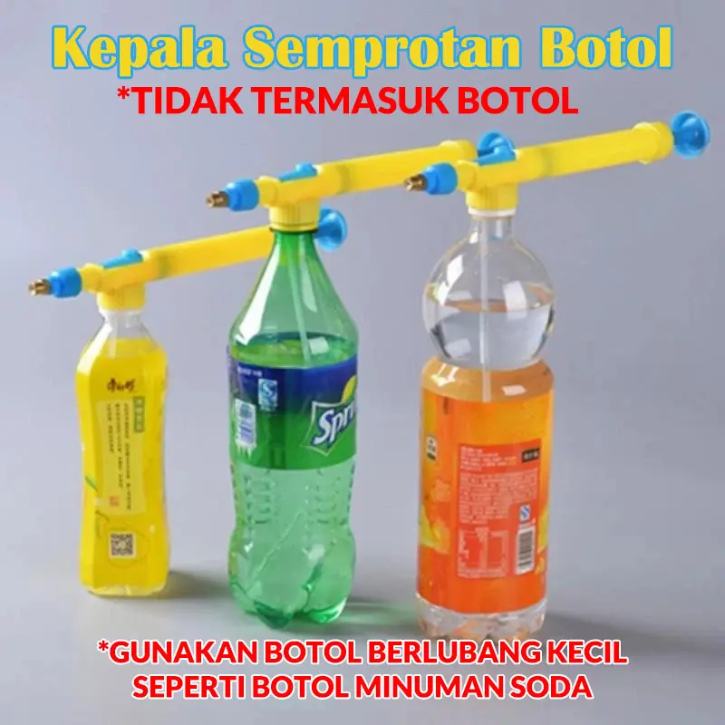 Kepala Semprotan Botol Burung Dan Tanaman Manual/Kepala Semprotan Pompa/Jet Spray Semprotan Air Sprayer Misty/KEPALA POMPA SPRAYER MIST SEMPROTAN MANDI BURUNG DISINFEKTAN TANAMAN Kuning Pipa