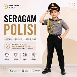 Baju Kostum Seragam Profesi anak Polisi Kemeja