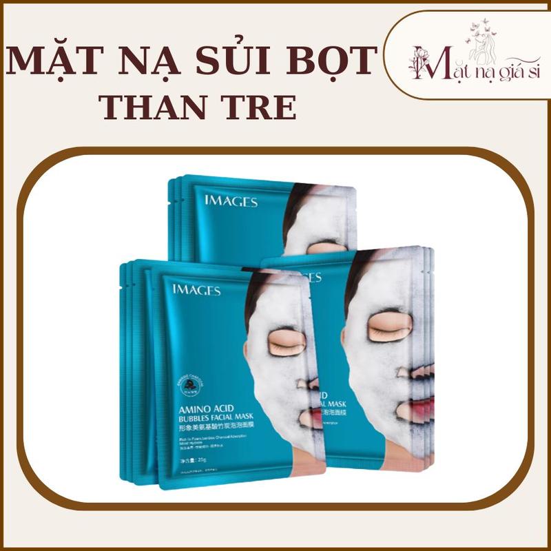  Combo 10 Miếng Mặt Nạ Sủi Bọt Thải Độc Images Amino Acid Bubbles Facial Mask 