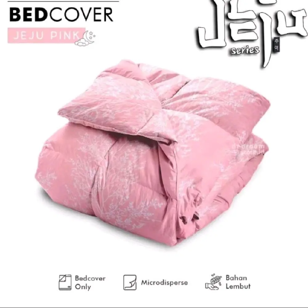PROMO Bedcover Jeju Only Premium Free Tas Bed Cover Ukuran 120x200 160x230 180x230 200x230 Bed Cover King Dakron lembut bebas dicuci selimut & penutup weighted blanket whitney selimut & penutup