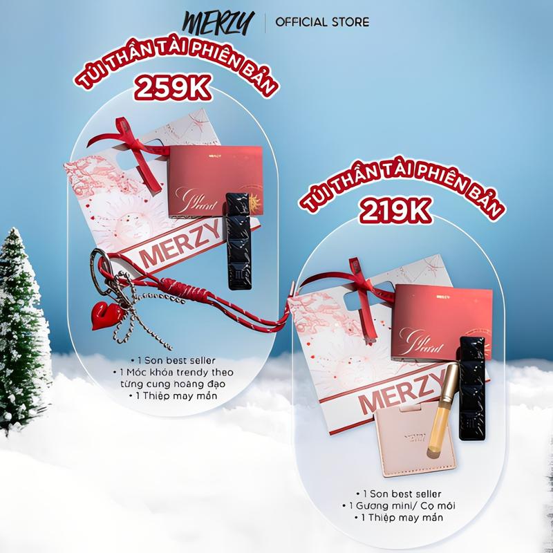Hộp Quà Điều Ước Son Môi Merzy Holiday’25 Bundle
