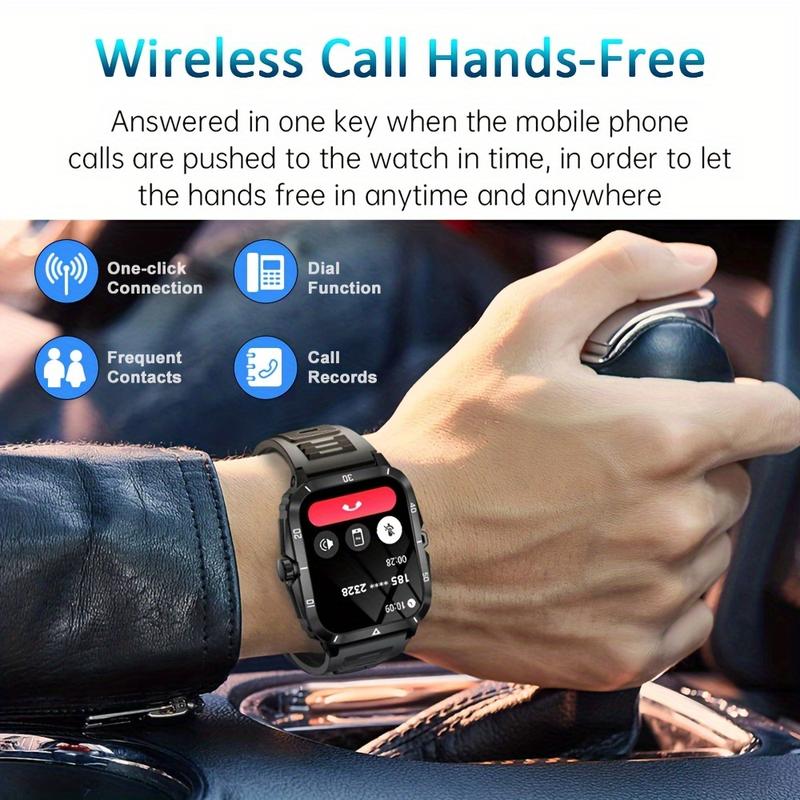 Senbono SmartWatch New Outdoor Sports Smart Watch For Men 1.96 Screen Blood Oxygen BT Call 430 MAH Battery Waterproof Smartwatch Man Reloj Hombre 7