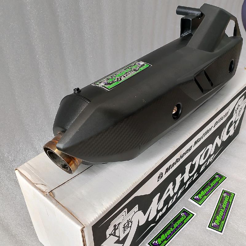 Knalpot SHIJIRO MAHJONG Muffler Saringan Setengah dan Bor Bor An Motor Beat Scoopy Vario Mio Nmax Aerox Pcx Dll - Kendaraan 5