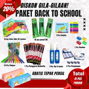 (Promo) Paket Buku Sidu 38 Alat Tulis Anak Masuk SMP Alat tulis lengkap
