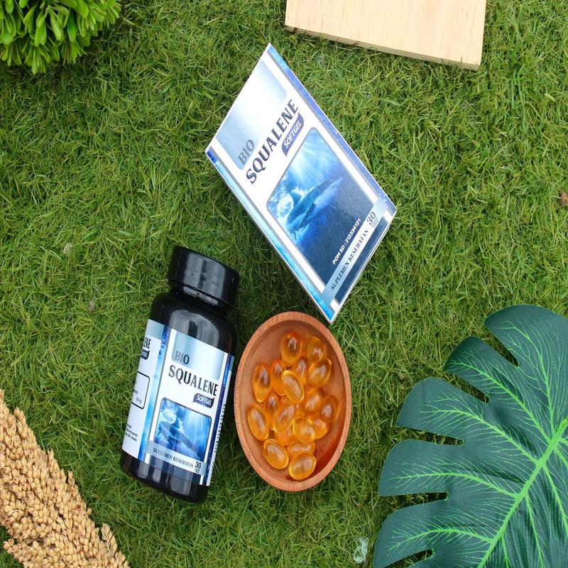 BIO SQUALENE Untuk Menyuburkan Sperma PRIA Pengental seperma Azoospermia Teratozoospermia Isi 30 Softgel 5