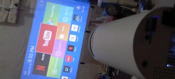 Product Review of Smart HY300-A RAM 2/16 GB Projector 4K HD Android Dual WIFI 6.0 6000 Lumens Bluetooth from A** 3