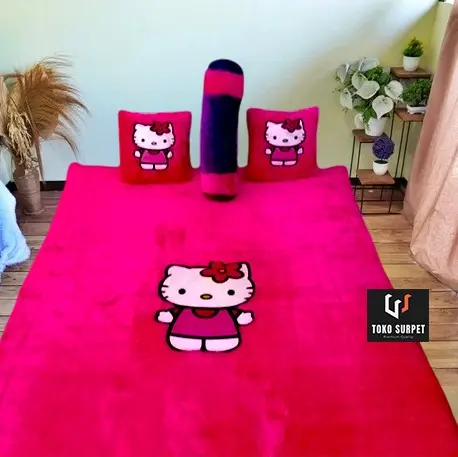SURPET Kasur Karpet Motif Karakter Ukuran 165x120 Bonus 2 Bantal & 1 Guling Ukuran Kecil [Terlaris] Dekorasi 2