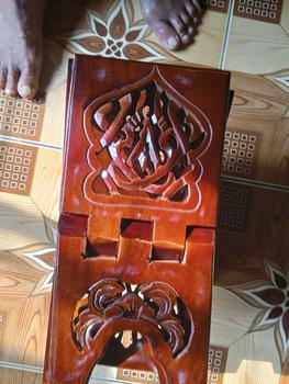 Product Review of PROMO!! Rekal Al-Quran Meja Lipat Tempat Baca Al Qur'an Ukiran Asli Jepara Motif Iqro' Jumbo Kualitas Kayu Furniture Premium hiasan kaligrafi from m**n 0