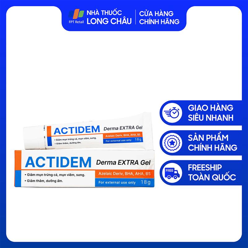 Kem bôi da Actidem Derma Extra Gel 18g