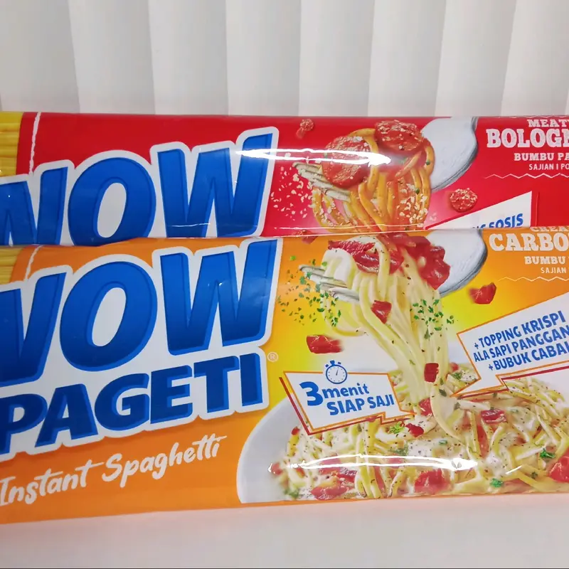 Wow Spaghetti Instan Wow spagheti promo  Spaghetti instan Spaghetti wow instan Mie Pasta Food Noodles 1
