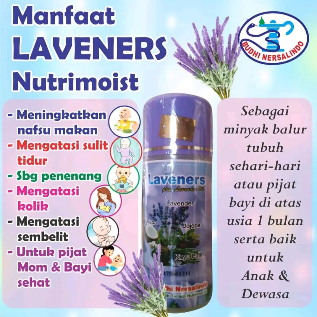 Laveners Nutrimoist Oil (Lavender) Budhi Nersalindo