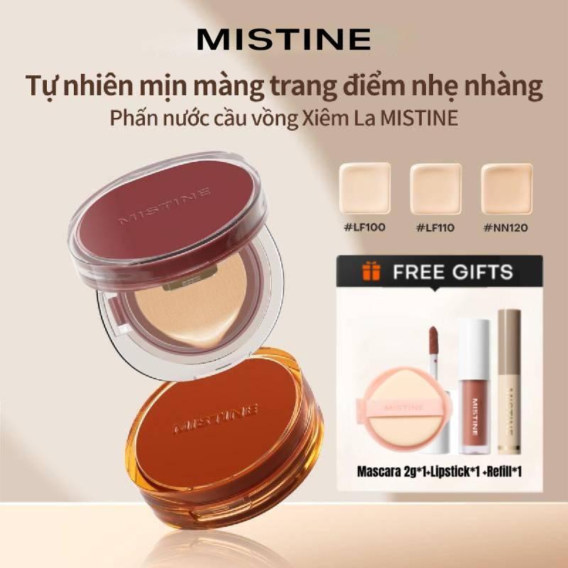 MISTINE BB Cream Essence Cushion Kem che khuyết điểm dưỡng ẩm Da dầu da khô 13g*2 [Quà tặng miễn phí]Mascara 2g*1+Lipstick 1.3g*1