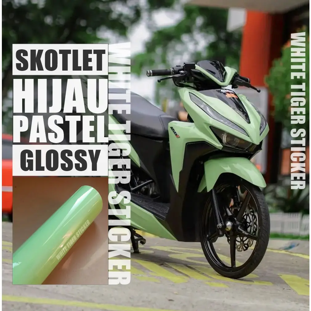 SKOTLET STIKER MOTOR HIJAU PASTEL GLOSY SCOTLITE GREEN PASTEL GLOSSY SKOTLET MOTOR PASTEL GLOSY SKOTLET WARNA UNIK PASTEL GLOSY SCOTLAIT HIJAU PASTEL STIKER MOTOR HIJAU PASTEL STRIPING MOTOR HIJAU PASTEL HARGA PROMO BISA COD