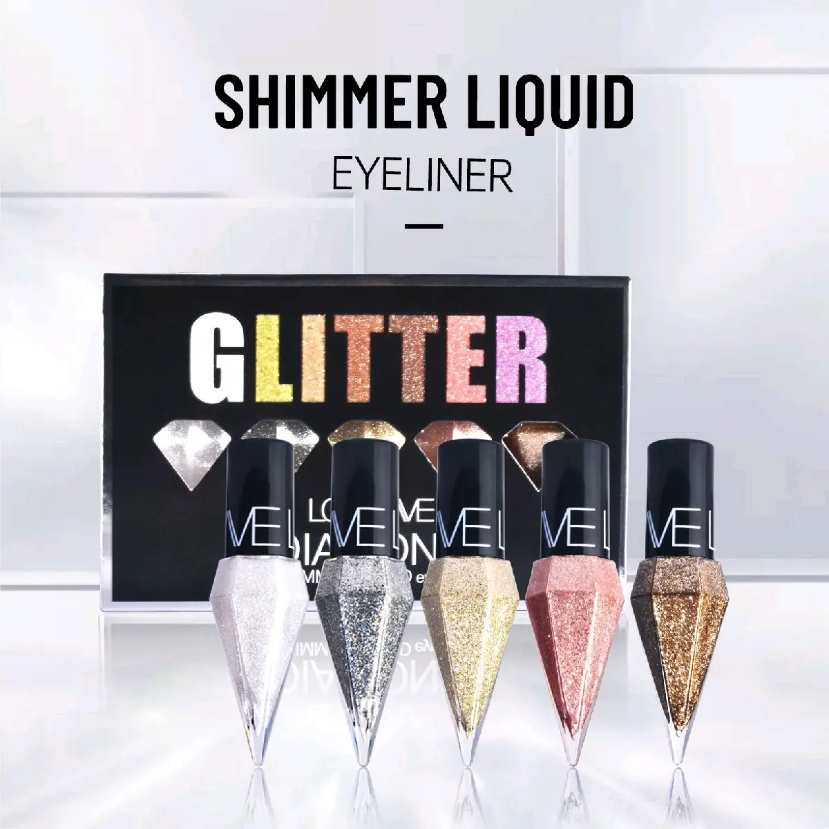 LOOKAVE Diamond Glitter Eyeliner / Eyeshadow Glitter / Eyeliner Waterproof