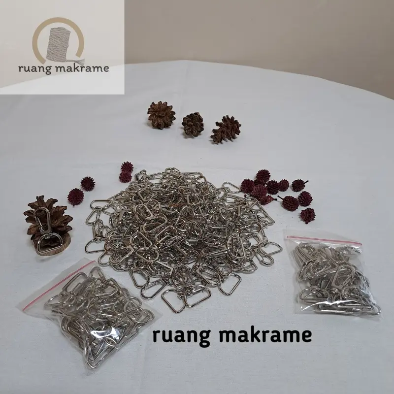 [10pcs] kait pengait tas cantelan kait gantungan kaitan kawat ukuran 2cm kew kew 3