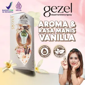 Gezel Moonlit Vanilla – Intimate Spray Wanita | Skincare Area Sensitif BPOM | Aroma Vanilla Lembut & Tahan Lama feminine hygiene