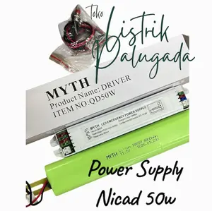 NICAD NICAT BATRE EMERGENCY LED POWER PACK POWER SUPPLY BATTERY BATERAI 20 50 100W