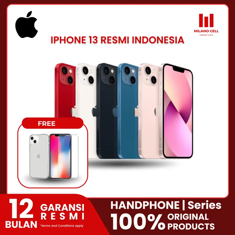 (Milano x IC) iPhone 13 128GB Garansi Resmi Indonesia Kartu 0