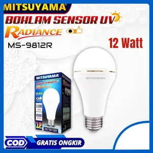 Lampu LED Sensor Cahaya 12W , 9W Mitsuyama / Lampu Sensor Cahaya 9W - 12W / Led Sensor 9W - 12W