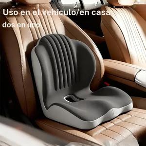 Almohadilla de asiento para automóvil de espuma viscoelástica, 1 pieza, diseño ergonómico para largas horas sentado, almohadilla cómoda para conducir, ideal para el trabajo y uso en casa
