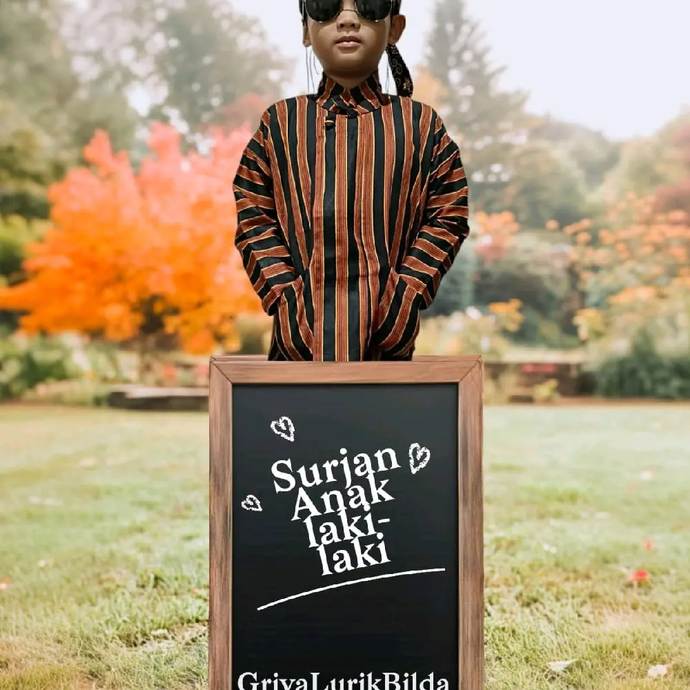 surjan anak laki-laki,baju adat tradisional anak laki-laki,surjan lurik