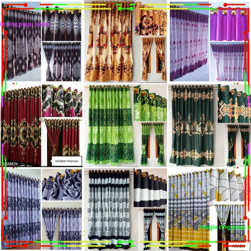 Gorden Smokring 12 Ring Free Tali Untuk Jendela Dan Pintu Panjang 220 Lebar 110 Bahan POLY MICRO 1