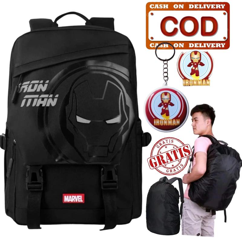 Product Introduction of Tas Ransel Sekolah Anak SD Kepala Otot Iron Man Captain Spiderman Kanvas Fashion Bag 4