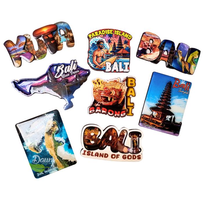 Gambar Epoxy Magnet Kulkas Tema Bali | Magnet Tempelan Kulkas dari Daun The Gift Shop Kab. Badung Tokopedia