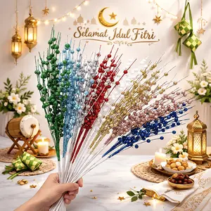 Hiasan Ramadan Akar Cherry Ball Buket Bouquet Premium Hiasan Rumah & Dekorasi Ramadan – Hiasan Dinding / Background Lebaran Mewah & Elegan