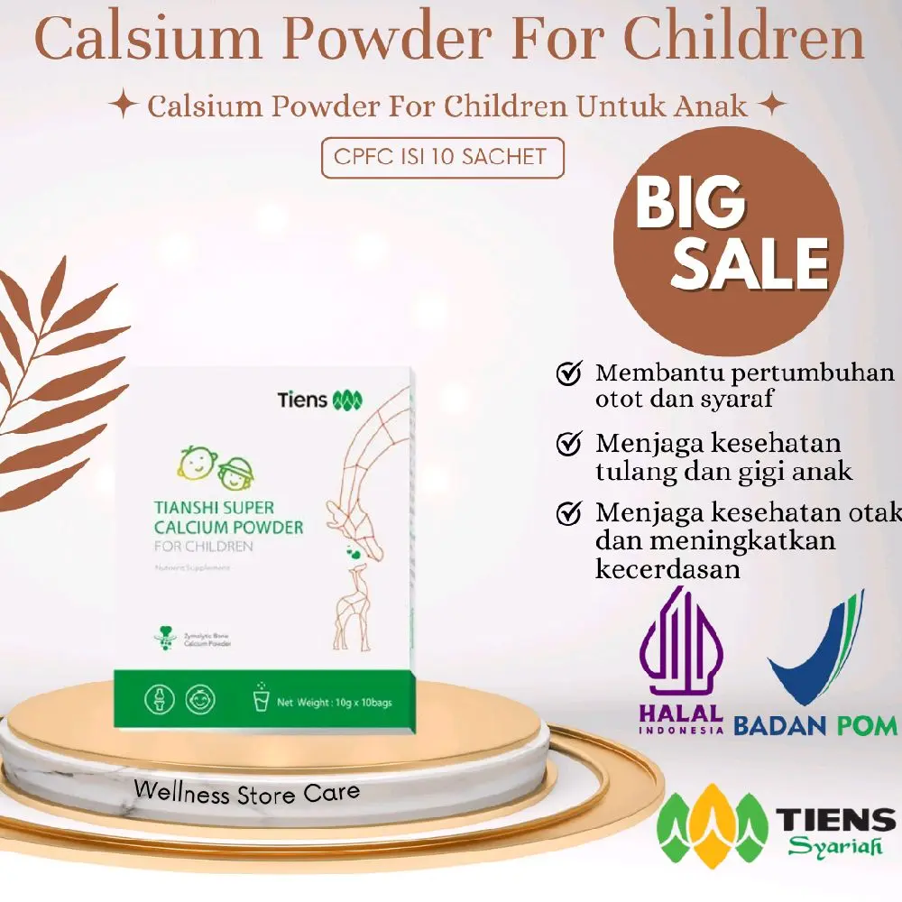 Bubuk Rasa Vanila Calsium Powder untuk Anak-anak 100g