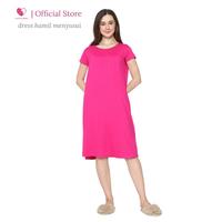 Gambar Baju Menyusui / Baju Hamil / daster / dress hamil Ellen Grey Square - soft denim dari Baju Hamil Menyusui Happymomma Kota Tangerang Selatan 5 Tokopedia